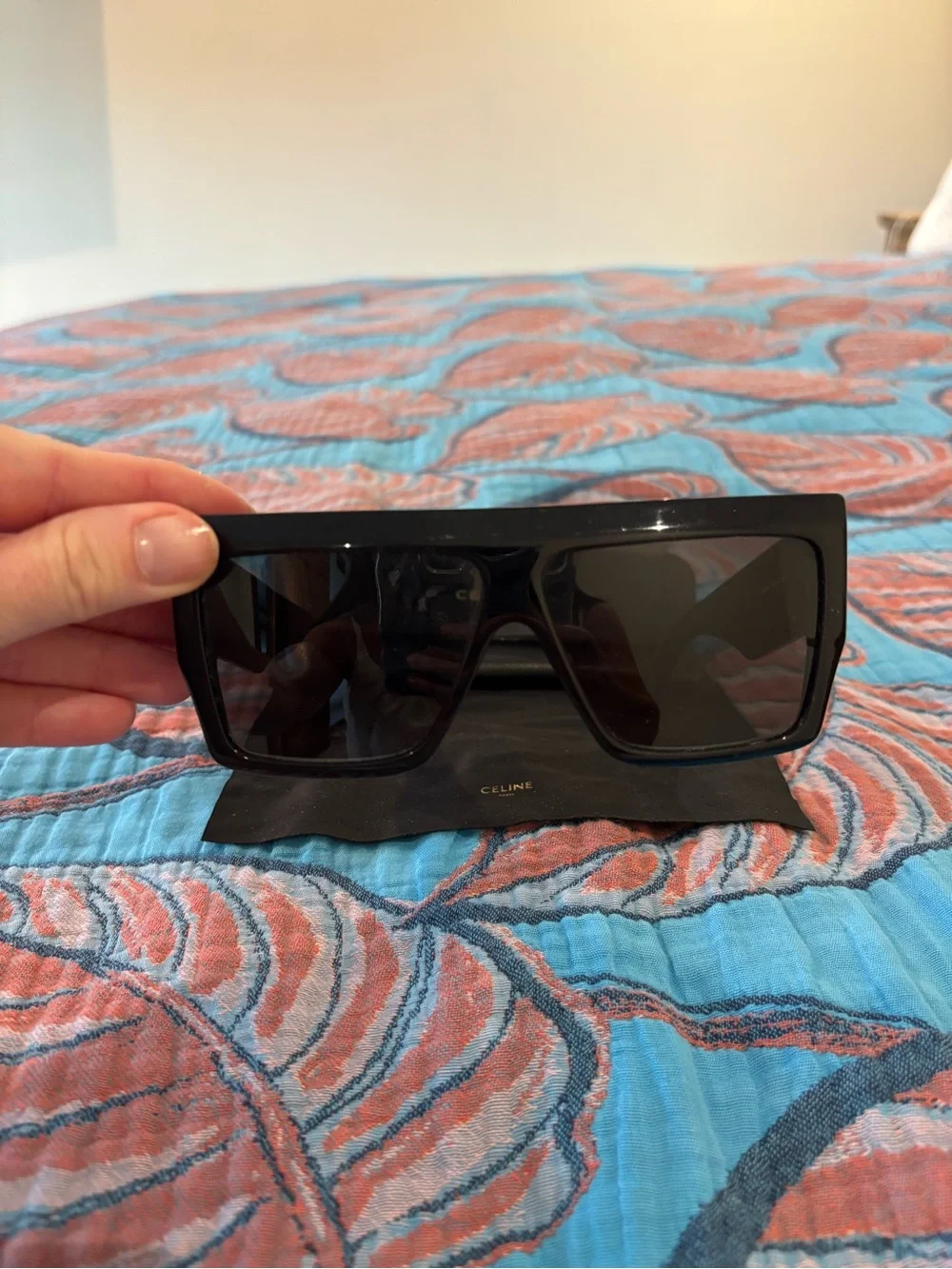 Celine Black Shield Sunglasses